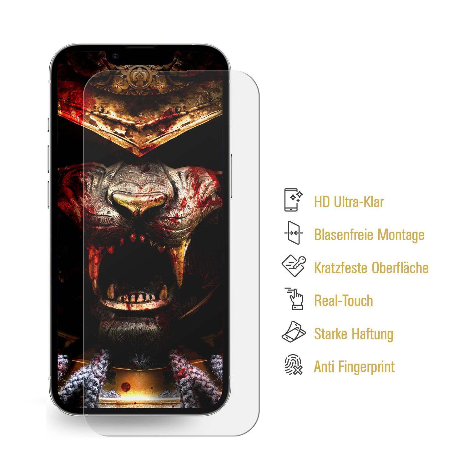 4x Hydrogel-Glass für iPhone 14 Selbstheilend für Micro Kratzer 3D KLAR Panzerfolie Displayschutz Schutzfolie Screen-Protector