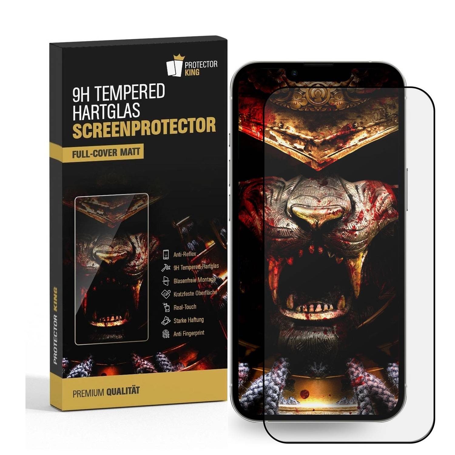 1x 9H Panzerglas für iPhone 13 Pro ANTI-REFLEX MATT Entspiegelt Panzerfolie Displayschutz Schutzglas Schutzfolie