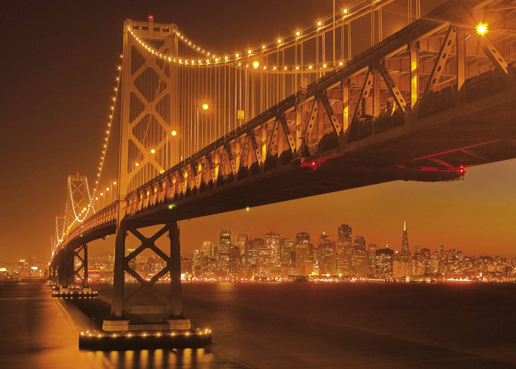 Clementoni - High Quality Collection Puzzle - San Francisco (1000 Teile, floureszierend)