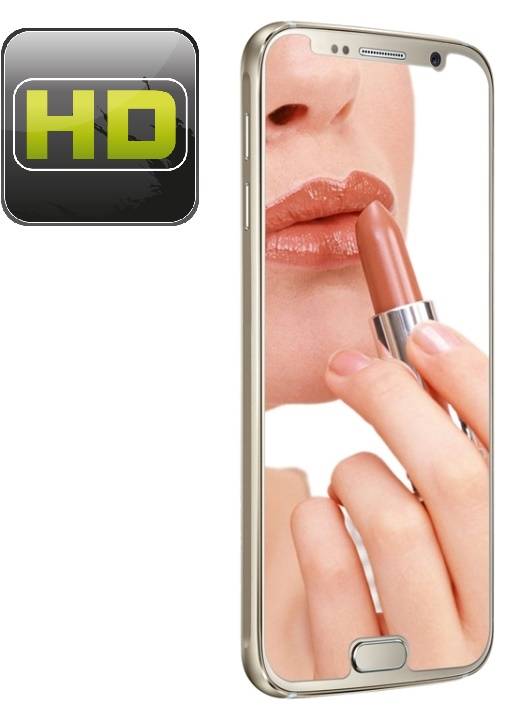 4x Spiegelfolie für Samsung Galaxy S6 HD Mirror Displayschutzfolie Displayfolie