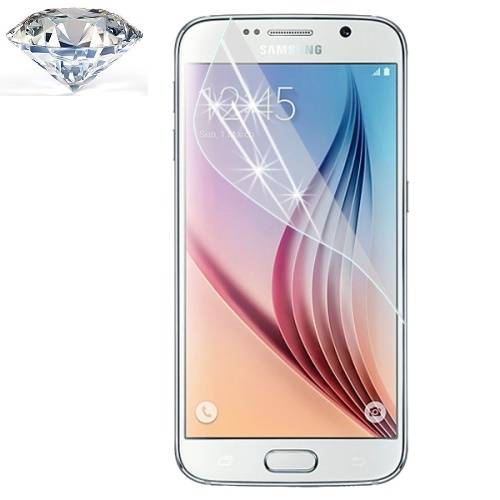 2x Displayschutzfolie Schutzfolie silber Diamant Glitzer für Samsung Galaxy S6 KLAR