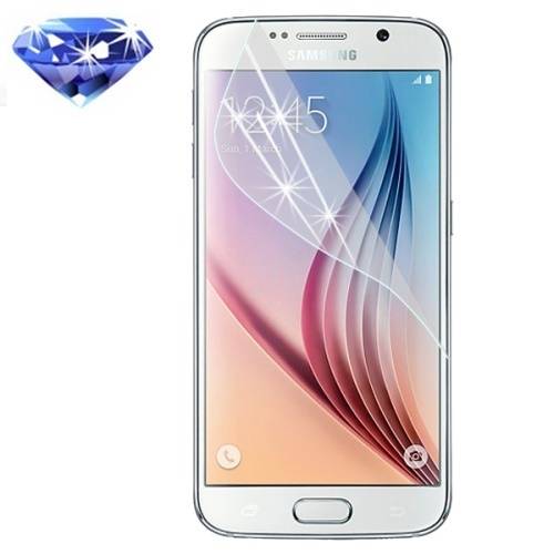2x Displayschutzfolie Schutzfolie blau Diamant Glitzer für Samsung Galaxy S6 KLAR
