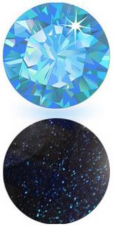 2x Displayschutzfolie Schutzfolie BLAU DIAMANT GLITZER für iPhone 6 6S Plus Klar
