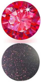 2x Displayschutzfolie Schutzfolie ROT DIAMANT GLITZER für iPhone 6 6S Plus HD