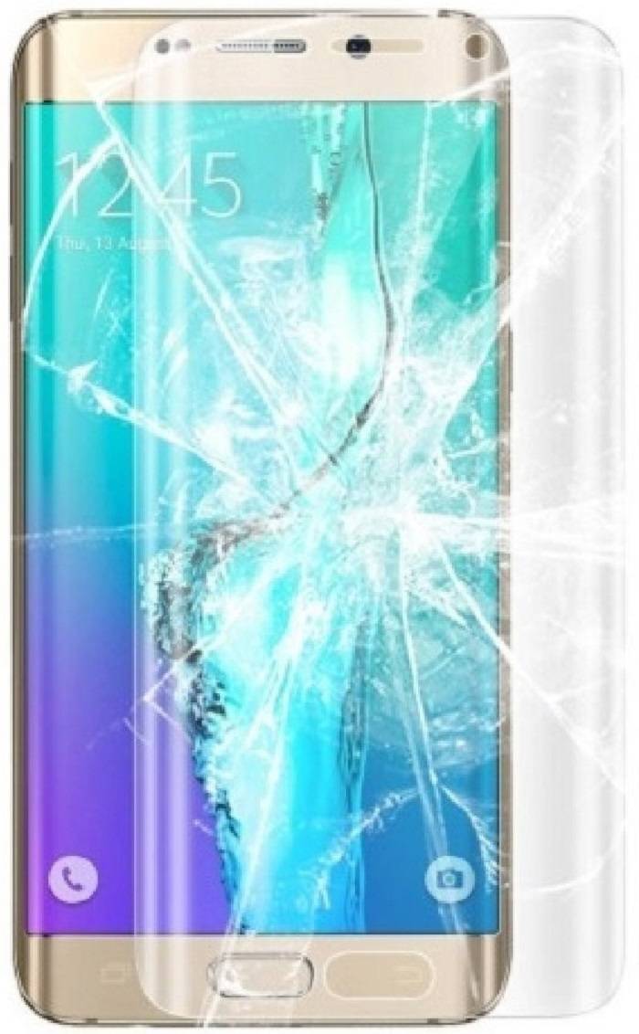 6x Hydrogel-Glass für Samsung Galaxy S6 Edge Selbstheilend für Micro Kratzer 3D KLAR Panzerfolie Displayschutz Schutzfolie Screen-Protector