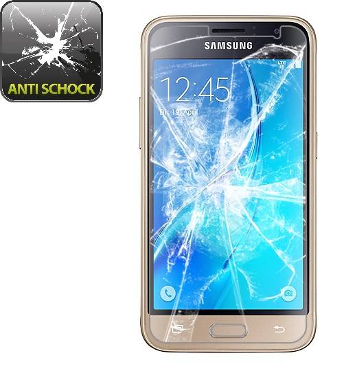 4x 9H Nano-Glass für Samsung Galaxy J1 3D KLAR Anti-Shock Anti-Bruch Anti-Stoß Anti-Schmutz Panzernanoglas Displayschutz Schutzfolie Panzerfolie Pan
