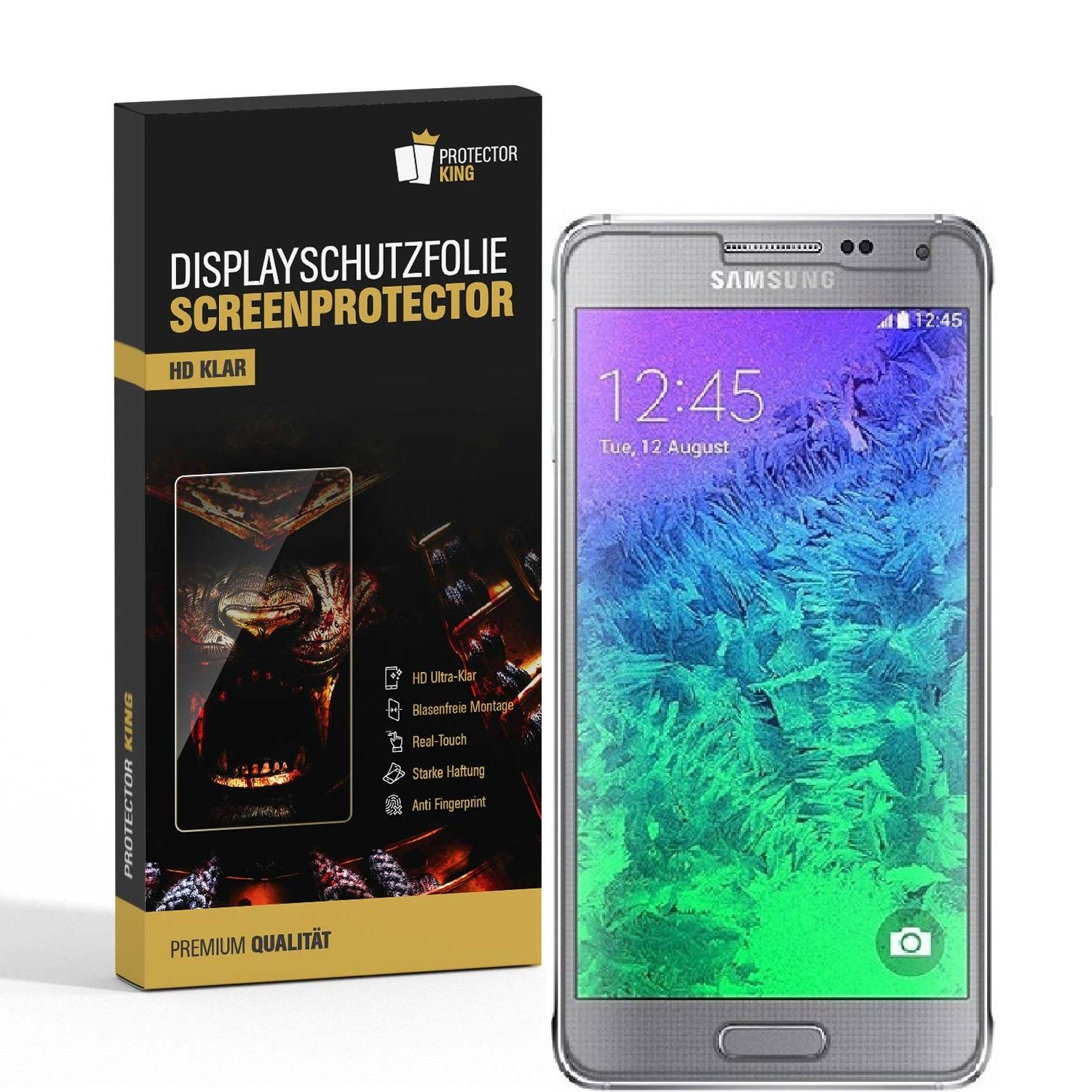 4x Displayschutzfolie für Samsung Galaxy Alpha Displayfolie Schutzfolie HD KLAR