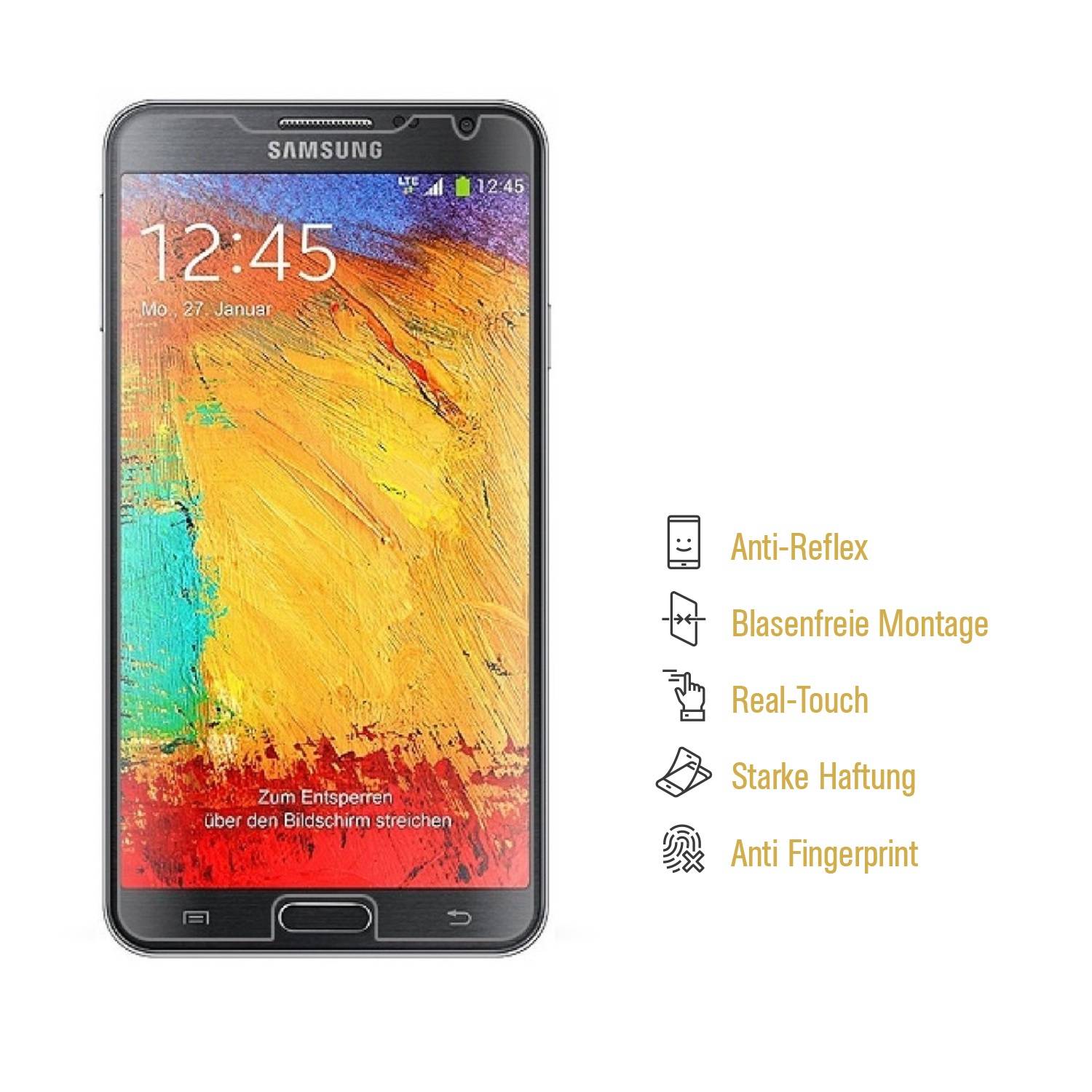 2x Displayschutzfolie für Samsung Galaxy Note 3 NEO ANTI-REFLEX Schutzfolie MATT