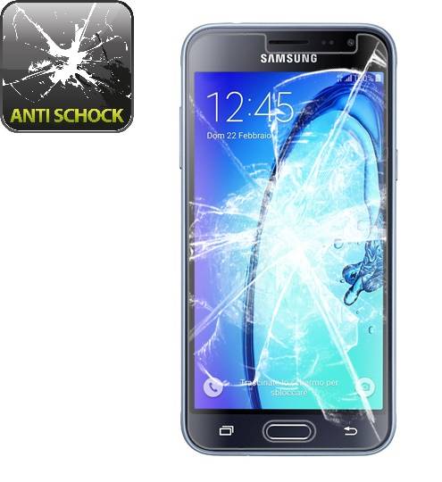 2x 9H Nano-Glass für Samsung Galaxy J3 3D KLAR Anti-Shock Anti-Bruch Anti-Stoß Anti-Schmutz Panzernanoglas Displayschutz Schutzfolie Panzerfolie Pan
