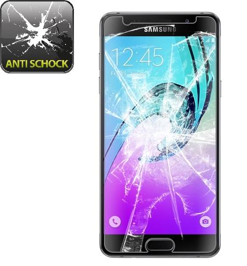 3x 9H Nano-Glass für Samsung Galaxy A5 2016 3D KLAR Anti-Shock Anti-Bruch Anti-Stoß Anti-Schmutz Panzernanoglas Displayschutz Schutzfolie Panzerfoli