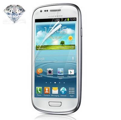 6x Displayschutzfolie für Samsung Galaxy S3 Mini Folie silber Diamant Glitzer KLAR