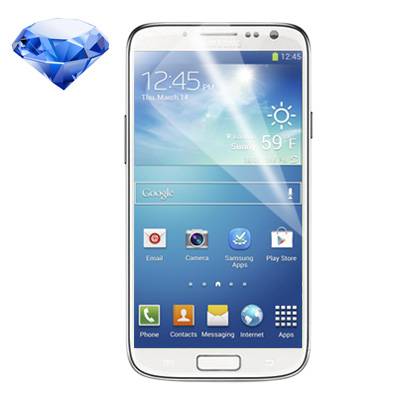 2x Displayschutzfolie für Samsung Galaxy S4 Folie silber Diamant Glitzer HD KLAR