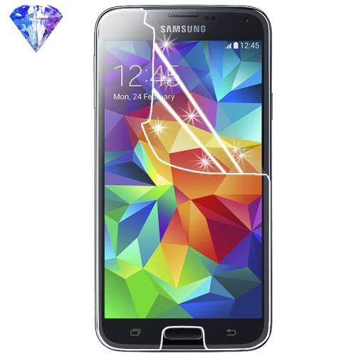 6x Displayschutzfolie für Samsung Galaxy S5 Folie silber Diamant Glitzer HD KLAR