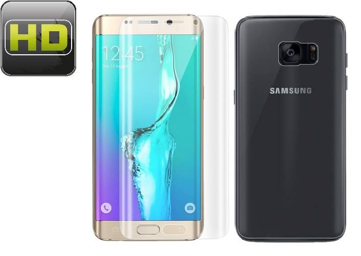 6x Displayfolie für Samsung Galaxy S6 Edge FULL-COVER Displayschutzfolie KLAR FB