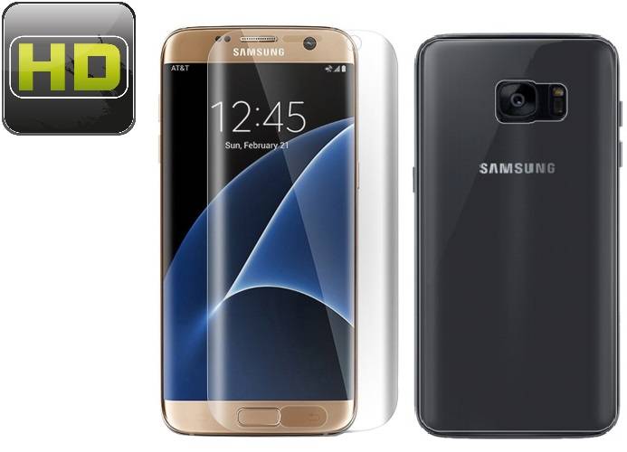4x Displayfolie für Samsung Galaxy S7 Edge FULL COVER Displayschutzfolie KLAR FB
