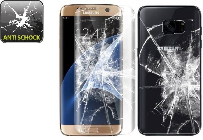 6x Panzerfolie für Samsung Galaxy S7 Edge FULL COVER Displayschutzfolie KLAR F/B