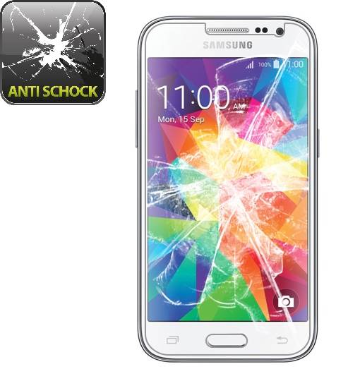 2x 9H Nano-Glass für Samsung Galaxy Core Prime 3D KLAR Anti-Shock Anti-Bruch Anti-Stoß Anti-Schmutz Panzernanoglas Displayschutz Schutzfolie Panzerf