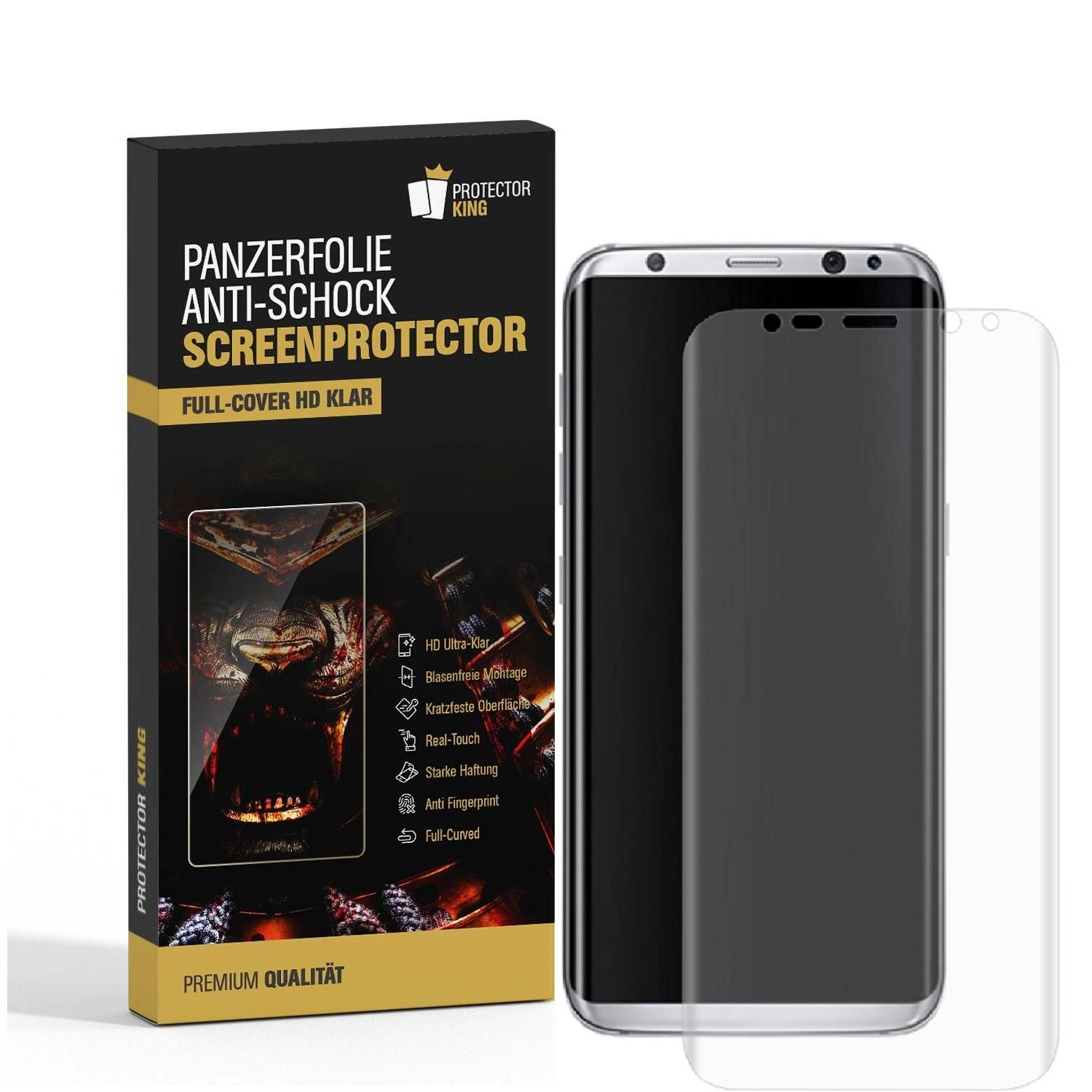 2x 9H Panzernanoglas für Samsung Galaxy S9 Plus 3D KLAR FLEXIBLER Displayschutz Schutzglas Panzerglas Schutzfolie Panzerfolie
