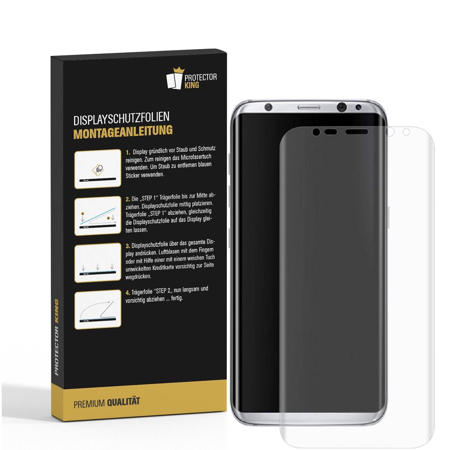 2x 9H Panzernanoglas für Samsung Galaxy S9 Plus 3D KLAR FLEXIBLER Displayschutz Schutzglas Panzerglas Schutzfolie Panzerfolie