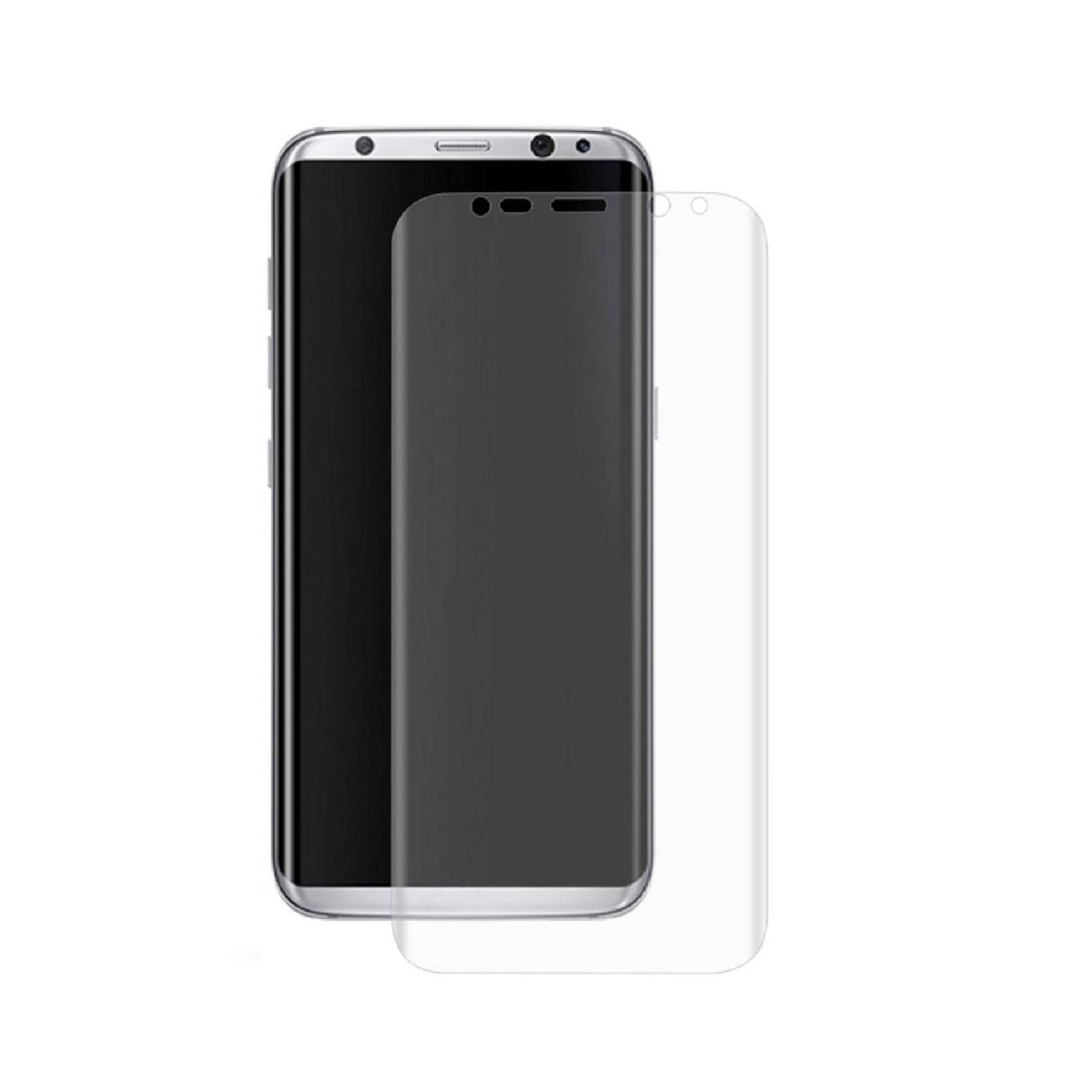 4x Panzerfolie für Samsung Galaxy S8 FULL COVER Displayschutz Schutzfolie KLAR PET Panzerglas Kunststoff Schutzglas