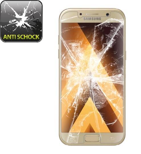 4x 9H Nano-Glass für Samsung Galaxy A5 2017 3D KLAR Anti-Shock Anti-Bruch Anti-Stoß Anti-Schmutz Panzernanoglas Displayschutz Schutzfolie Panzerfoli