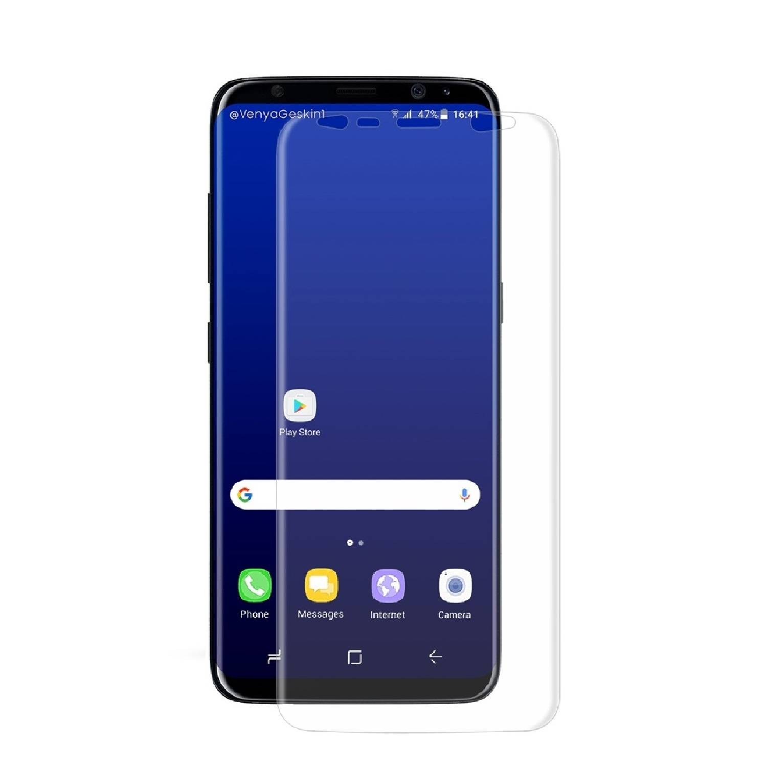 1x 9H Hartglas für Samsung Galaxy S8 FULL CURVED Schutzglas Panzerfolie Displayschutz KLAR Panzerglas Schutzfolie ECHTES TEMPERED Displayglas