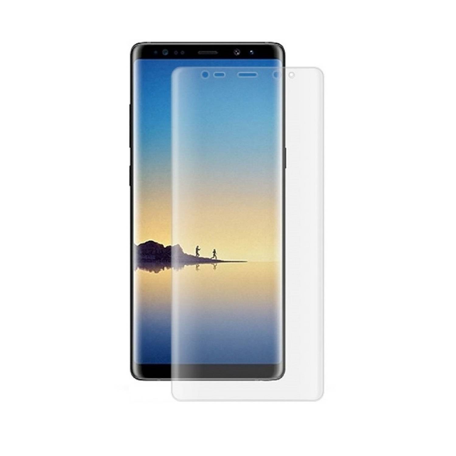 4x 9H Nano-Glass für Samsung Galaxy Note 8 FULL COVER 3D KLAR Anti-Shock Anti-Bruch Anti-Stoß Anti-Schmutz Panzernanoglas Displayschutz Schutzfolie