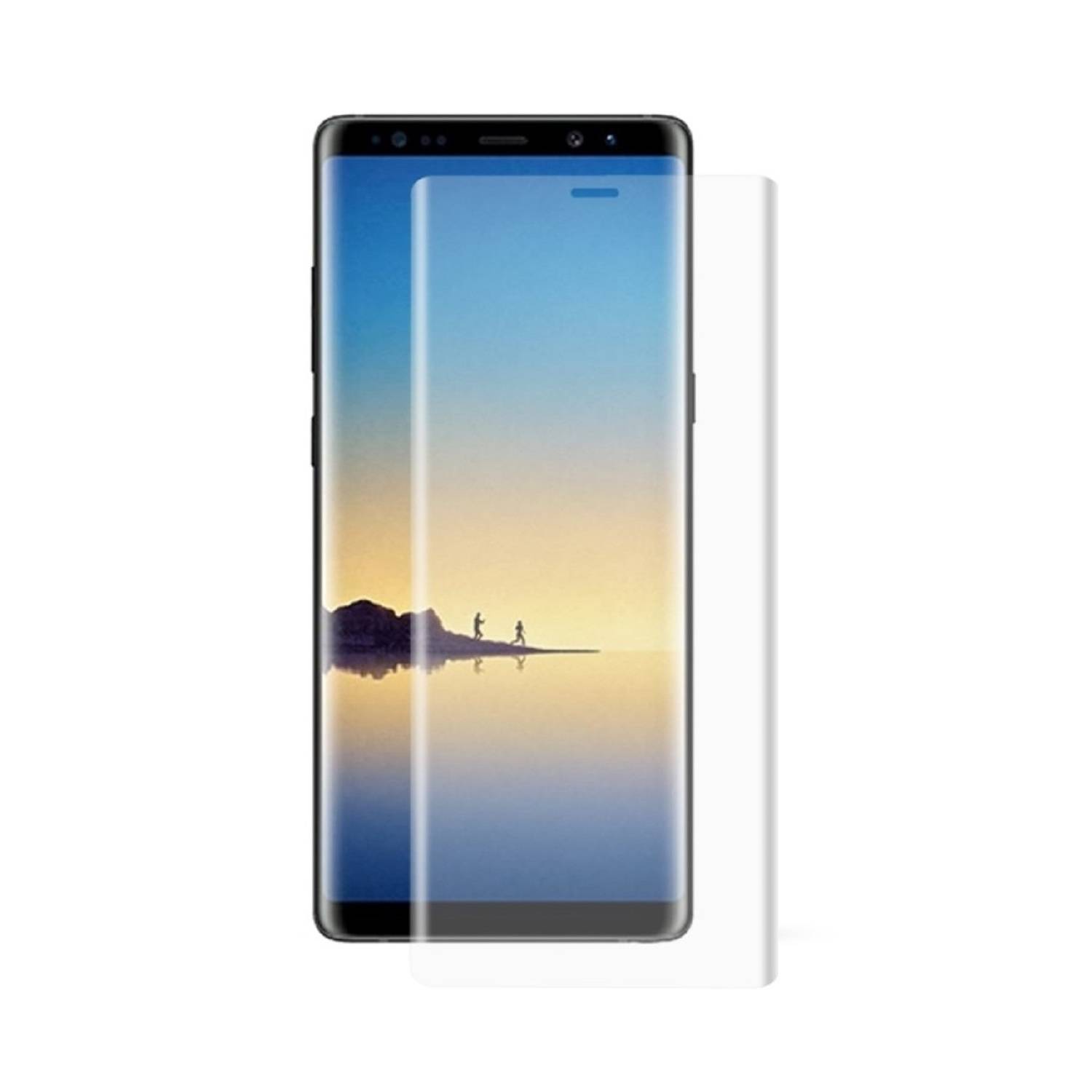 2x 9H Hartglas für Samsung Galaxy Note 8 FULL CURVED Schutzglas Schutzfolie Displayschutz Panzerfolie KLAR Panzerglas Tempered echtes Displayglas