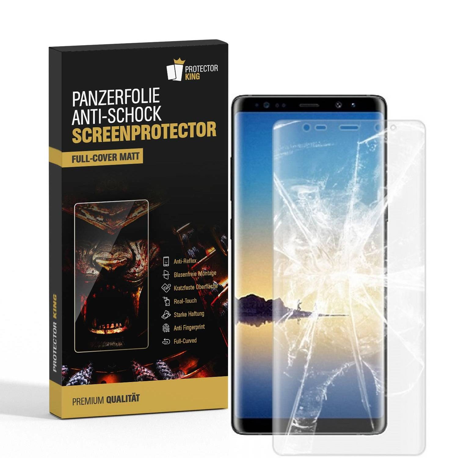 2x Panzerfolie für Samsung Galaxy Note 9 FULL COVER Displayschutzfolie MATT
