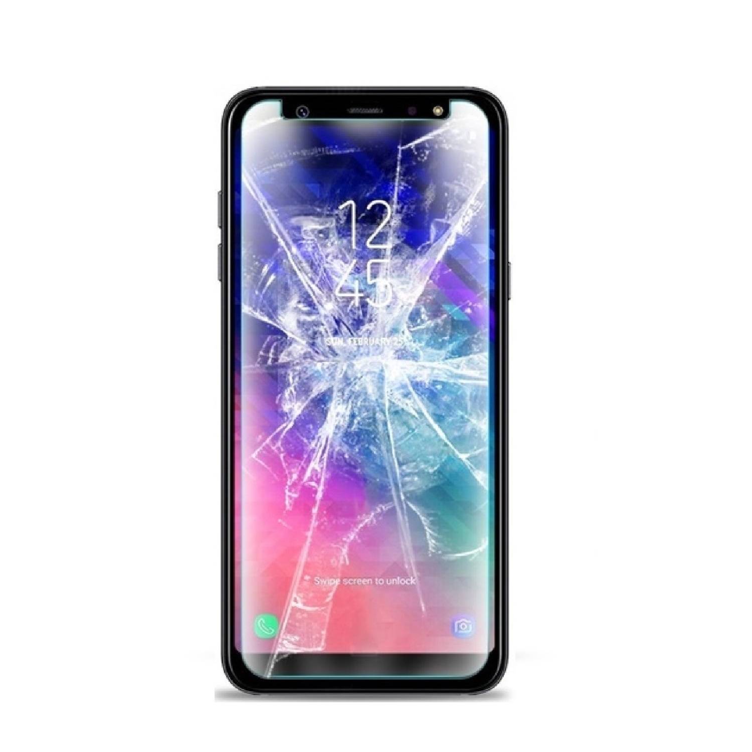 3x Panzerfolie ANTI-SCHOCK Displayschutzfolie für Samsung Galaxy A6 Plus MATT