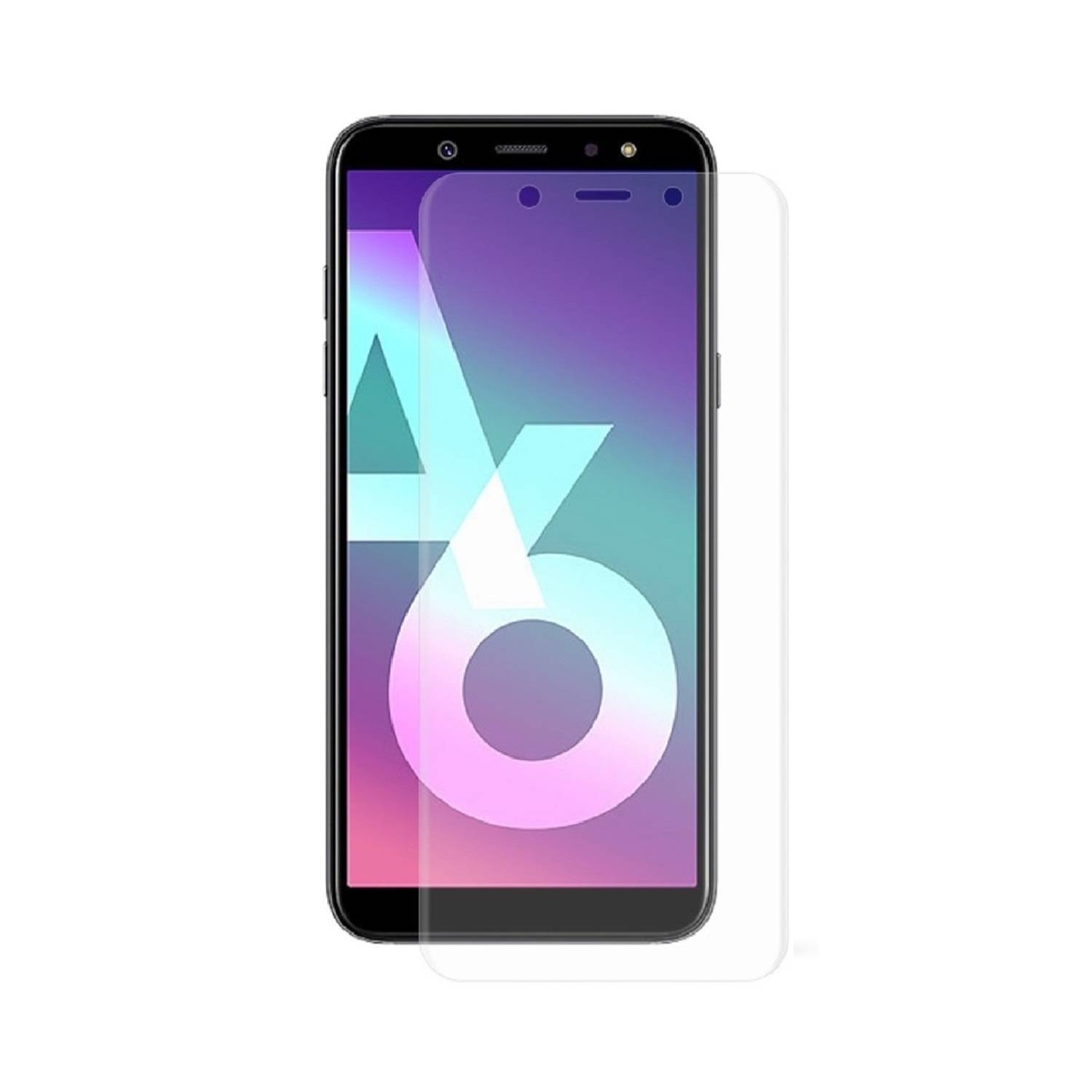 1x 9H Nano-Glass für Samsung Galaxy A6 Plus FULL COVER 3D KLAR Anti-Shock Anti-Bruch Anti-Stoß Anti-Schmutz Panzernanoglas Displayschutz Schutzfolie