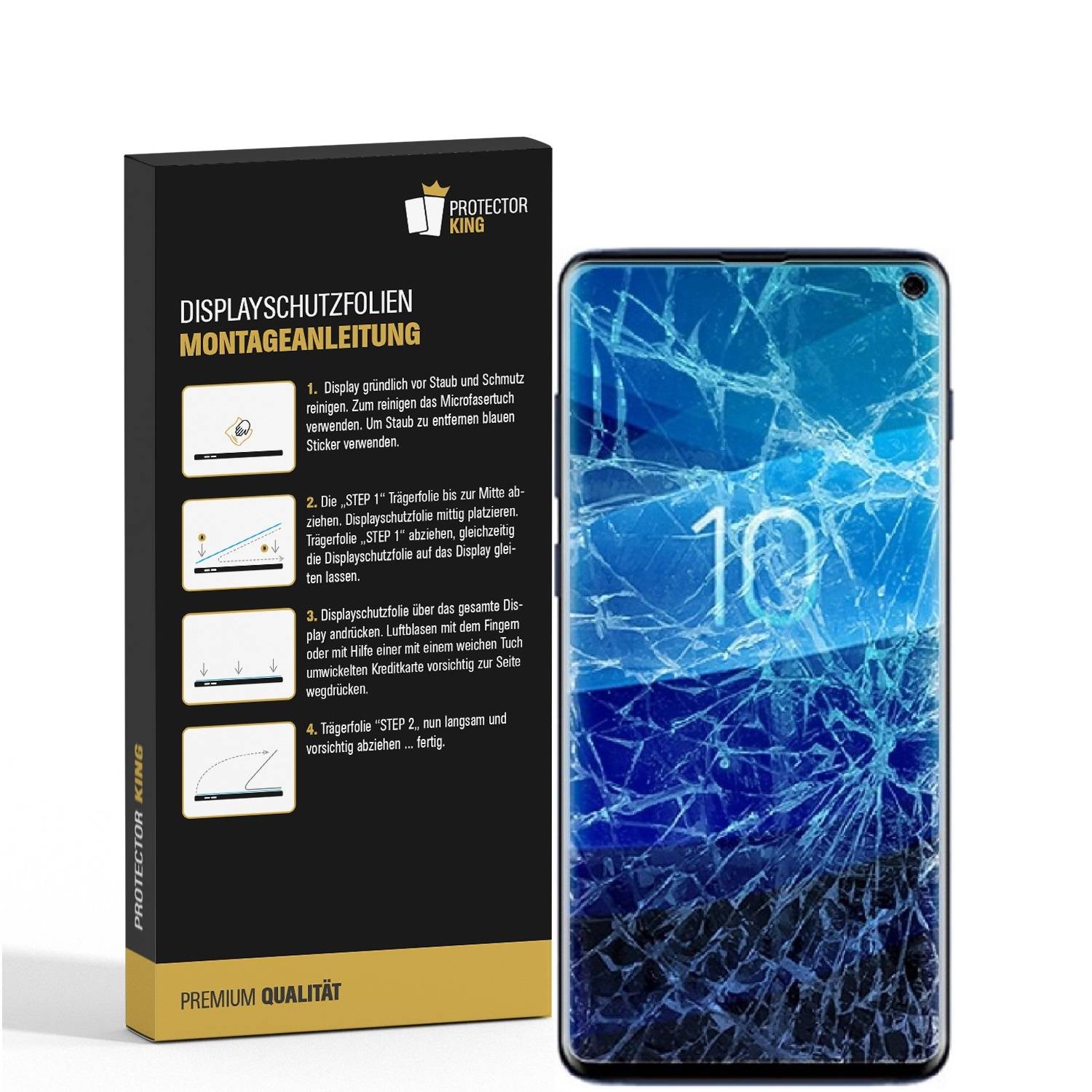 3x Flexibles Nano-Glas für Samsung Galaxy S10e ANTI-REFLEX Displayschutz Panzerglas Schutzglas Schutzfolie MATT