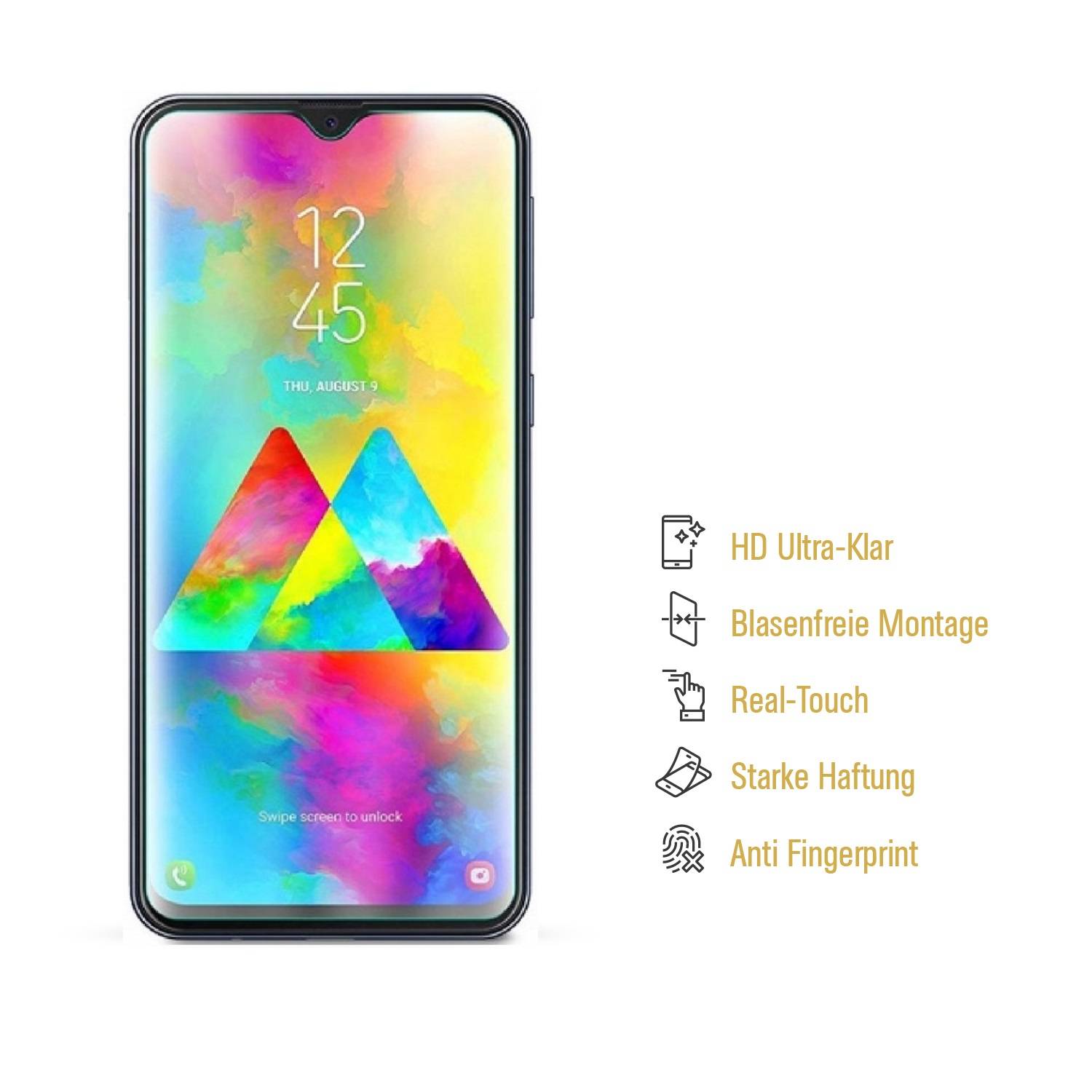 2x Displayschutzfolie für Samsung Galaxy M20 Displayfolie Schutzfolie HD KLAR