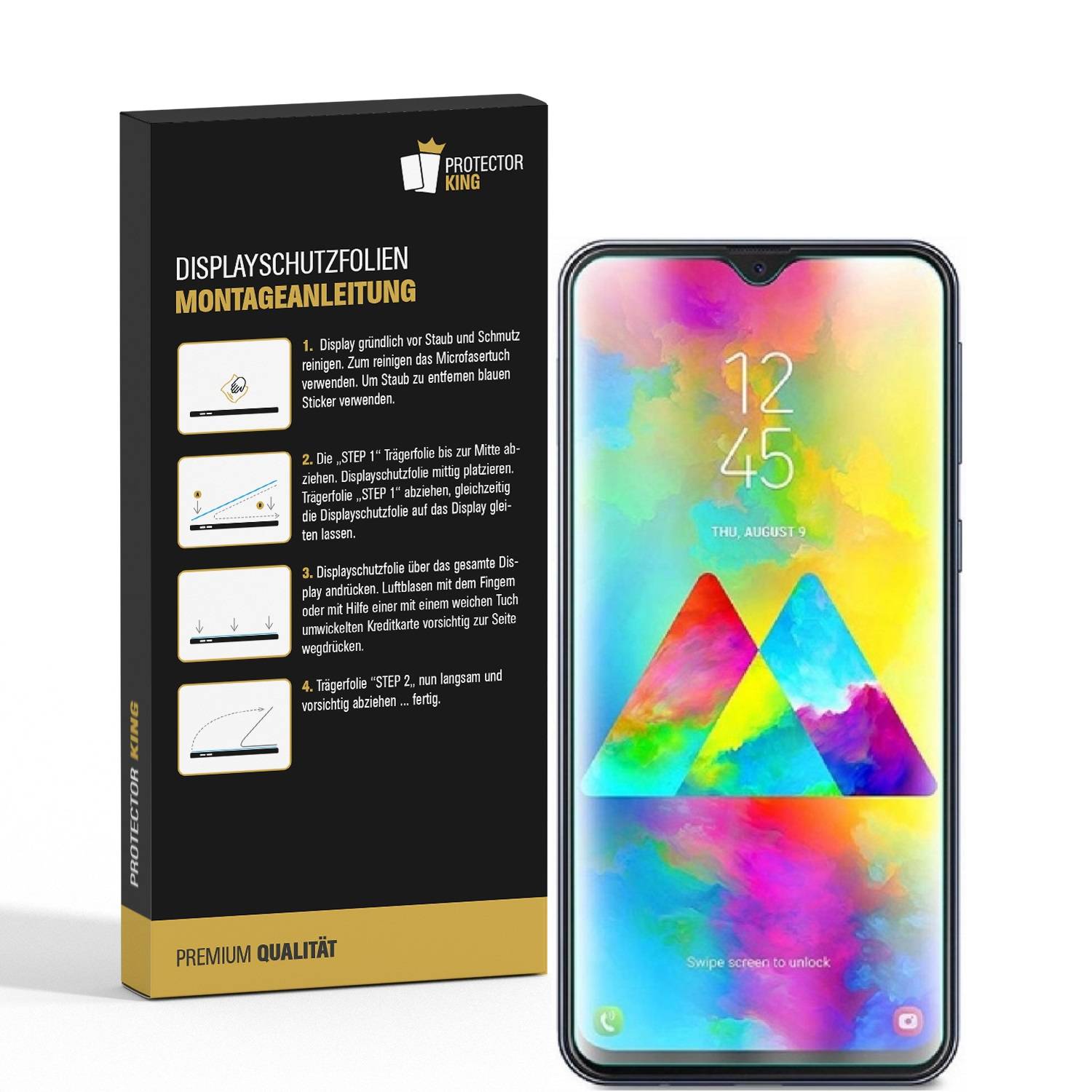 4x Displayschutzfolie für Samsung Galaxy M20 ANTI-REFLEX Displayfolie MATT