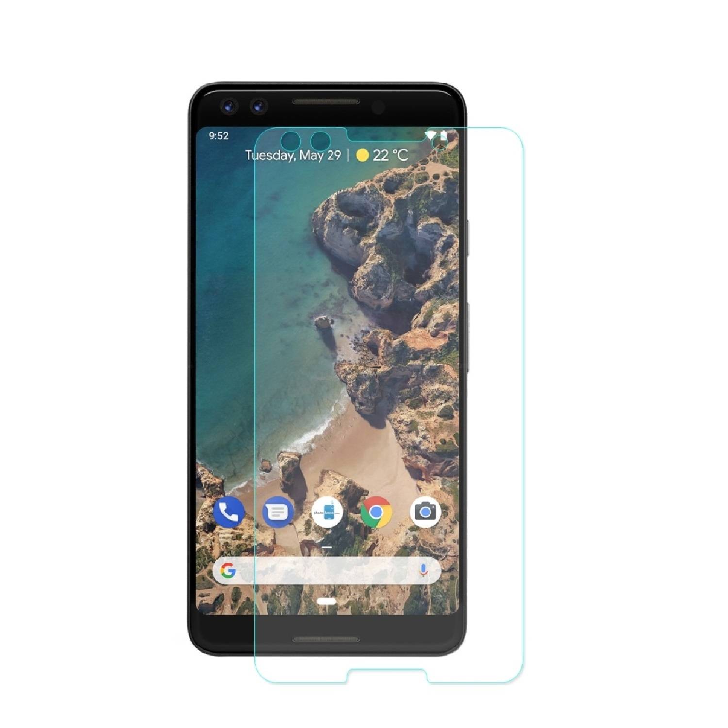 2x 9H Hartglas für Google Pixel 3 Panzerfolie Displayglas Schutzglas HD KLAR Panzerglas Schutzfolie