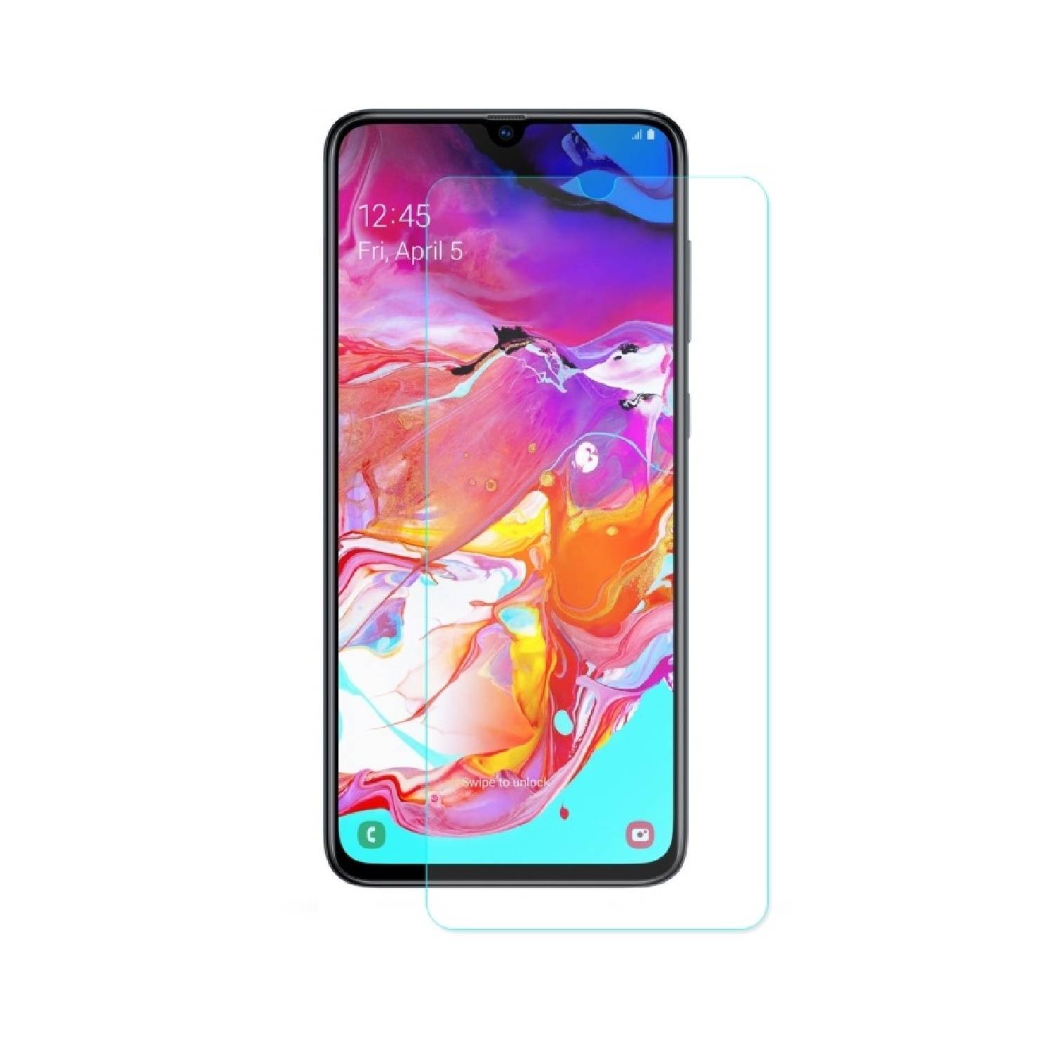 2x 9H Panzerglas für Samsung Galaxy A20 Displayschutz Panzerfolie Schutzfolie Hartglas Schutzglas Displayglas Tempered Glasfolie Sicherheitsglas