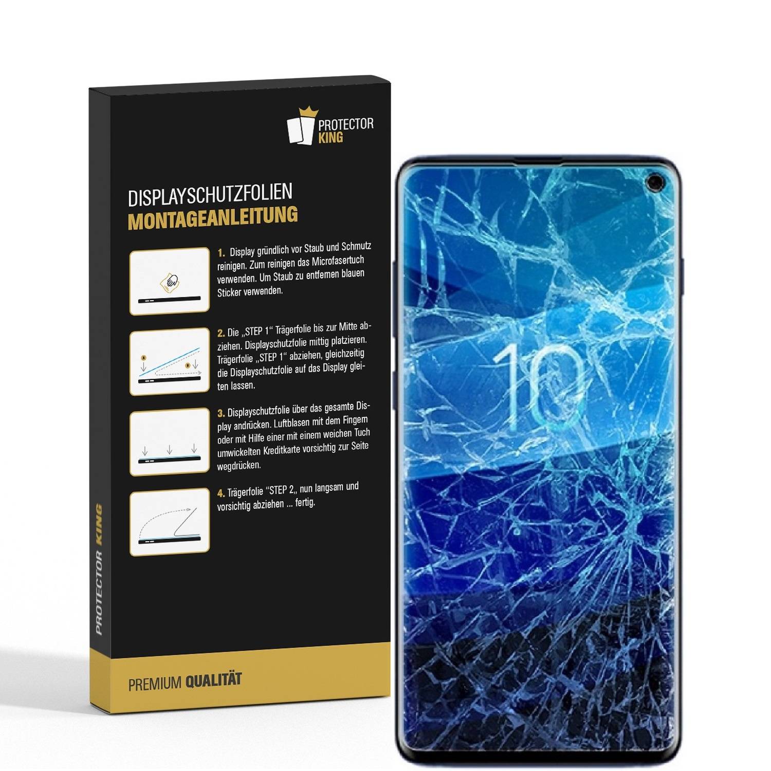 1x Flexibles Nano-Glas für Samsung Galaxy S10e ANTI-REFLEX Displayschutz Panzerglas Schutzglas Schutzfolie MATT