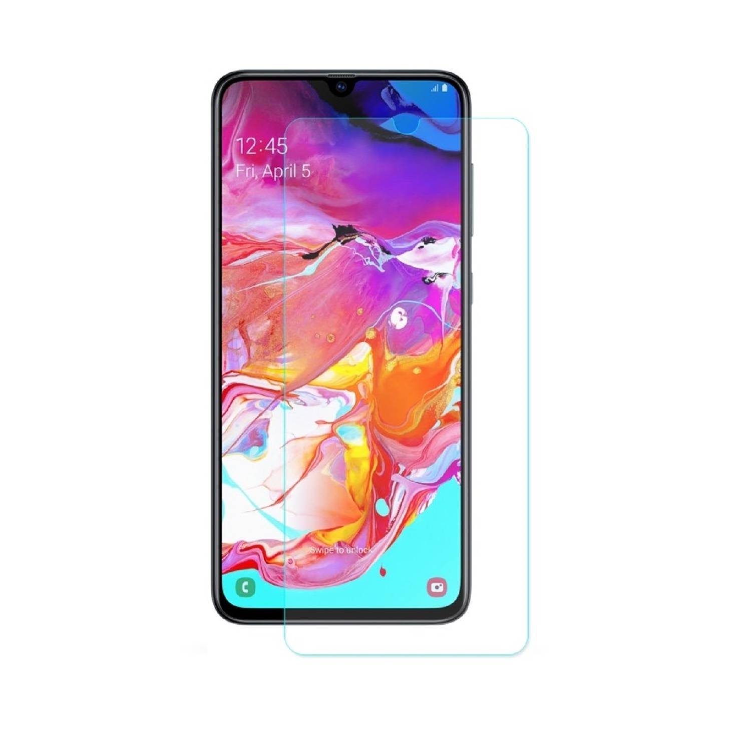 2x 9H Nano-Glass für Samsung Galaxy A20 3D KLAR Anti-Shock Anti-Bruch Anti-Stoß Anti-Schmutz Panzernanoglas Displayschutz Schutzfolie Panzerfolie Pa