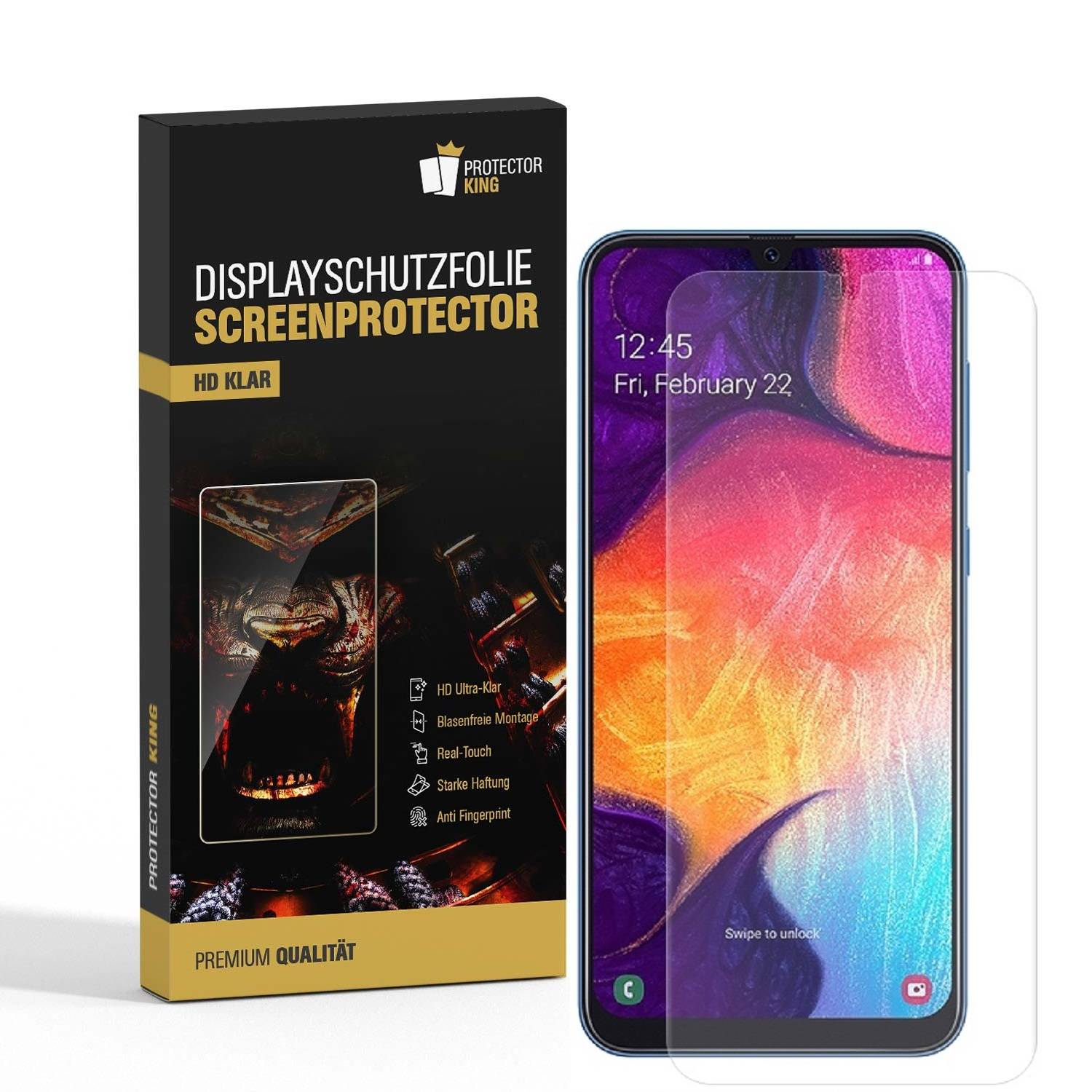 4x Displayschutzfolie für Samsung Galaxy A40 Displayfolie Schutzfolie HD KLAR
