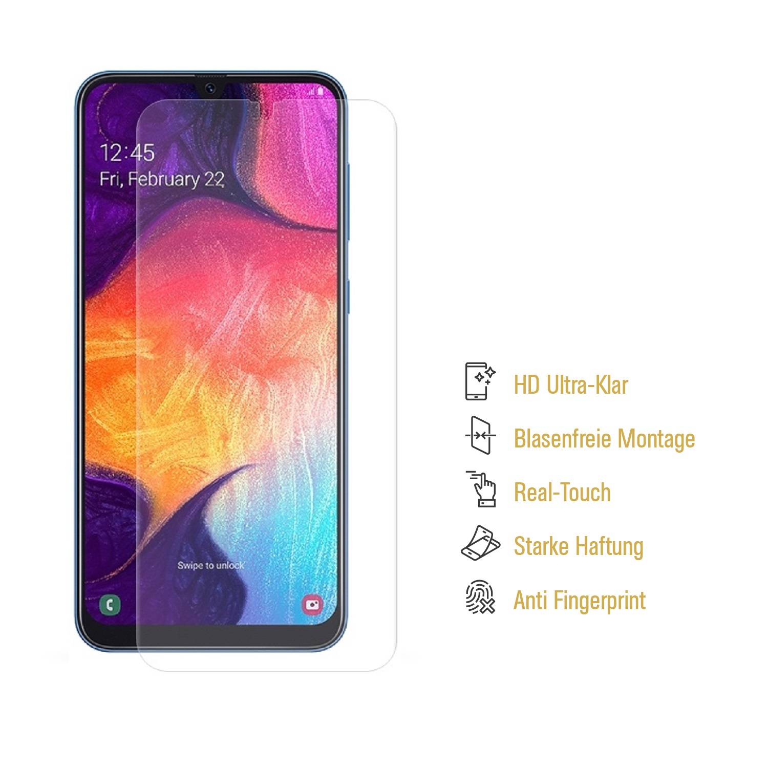 3x Displayschutzfolie für Samsung Galaxy A40 Displayfolie Schutzfolie HD KLAR