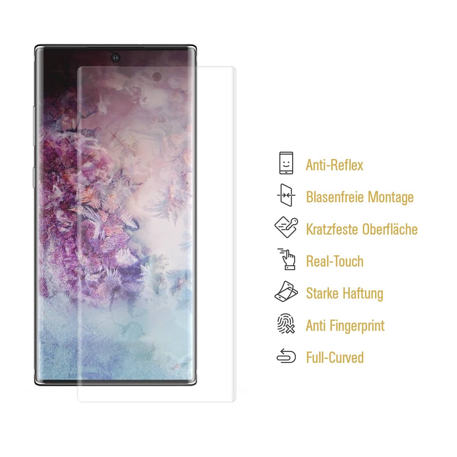 3x Panzerfolie für Samsung Galaxy Note 10 Plus FULL COVER Displayschutz MATT