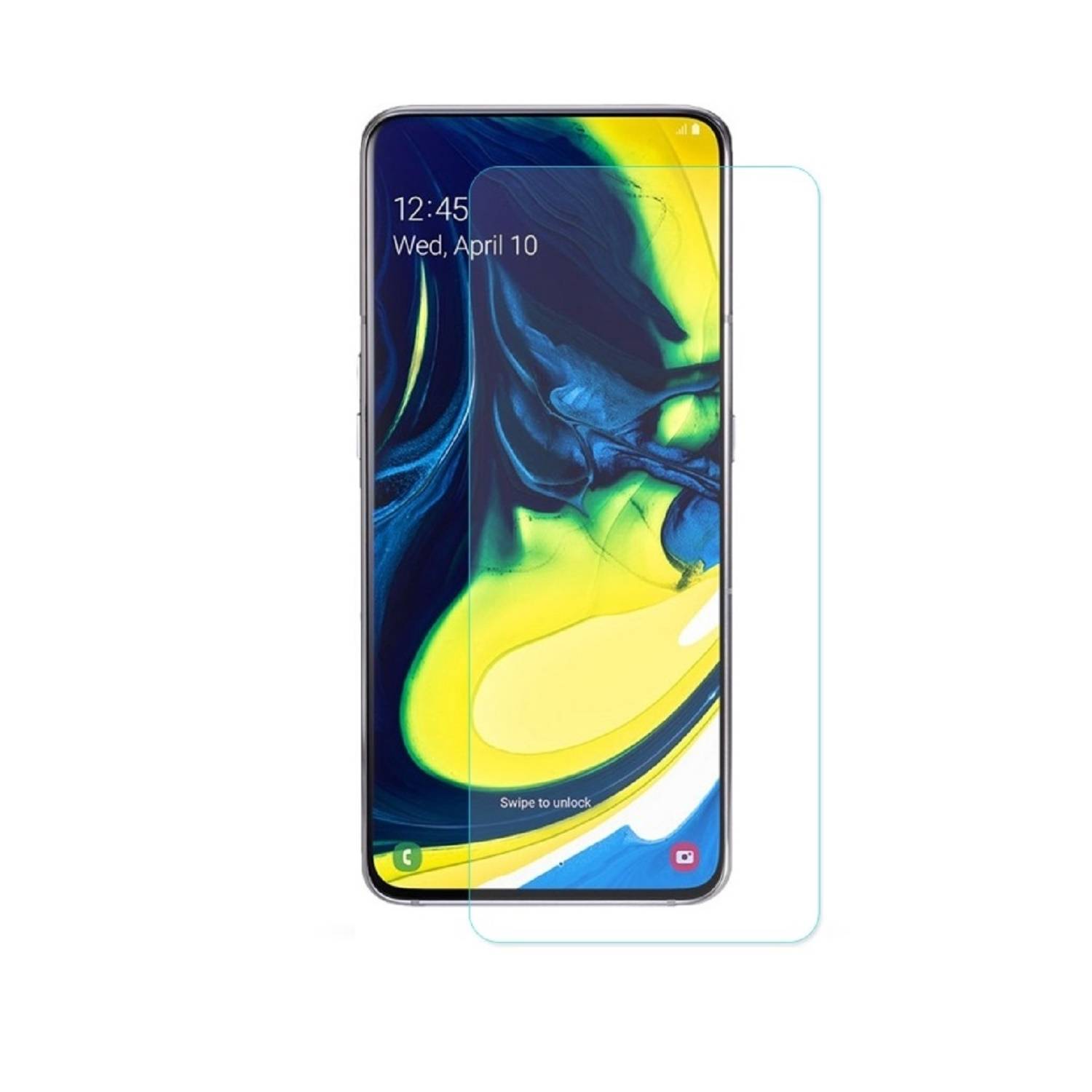 3x 9H Hartglas für Samsung Galaxy A80 Schutzfolie Schutzglas HD Klar Displayglas Tempered Glasfolie Panzerglas Sicherheitsglas Echtglas