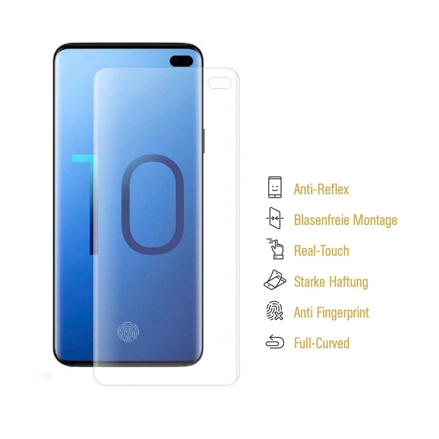 2x FULL CURVED Displayfolie für Samsung Galaxy S10 ENTSPIEGELT MATT Displayschutz Schutzfolie Folie