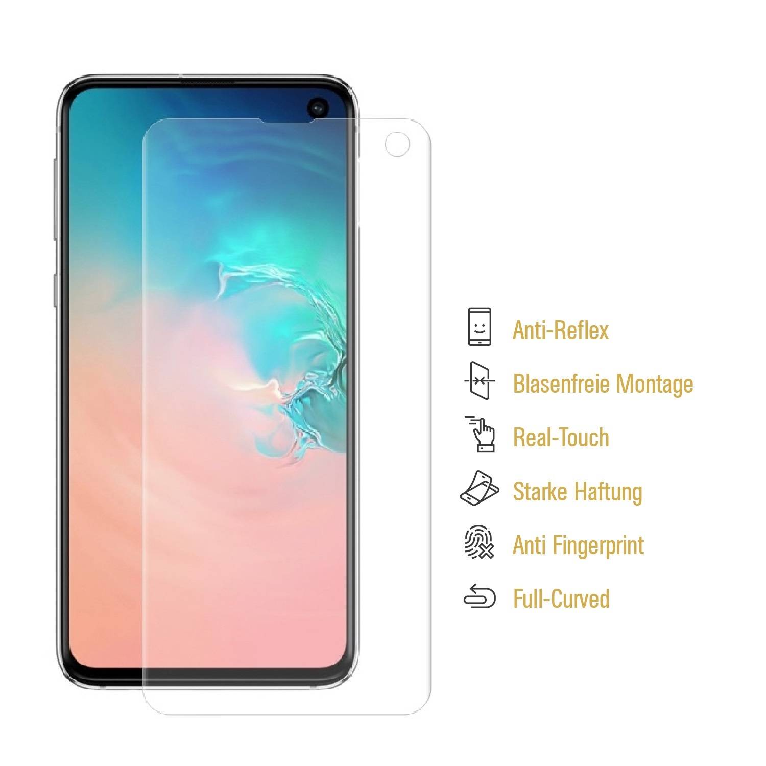4x Displayschutzfolie für Samsung Galaxy S10e Schutzfolie ENTSPIEGELT MATT ANTI-REFLEX