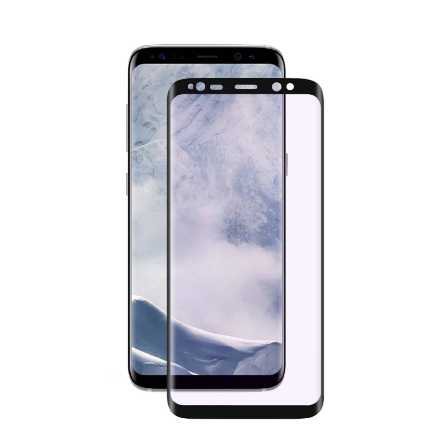 1x 9H Hartglas für Samsung Galaxy S8 Plus FULL CURVED Schutzglas Schutzfolie SW KLAR Panzerglas Panzerfolie Displayglas Tempered Glasfolie