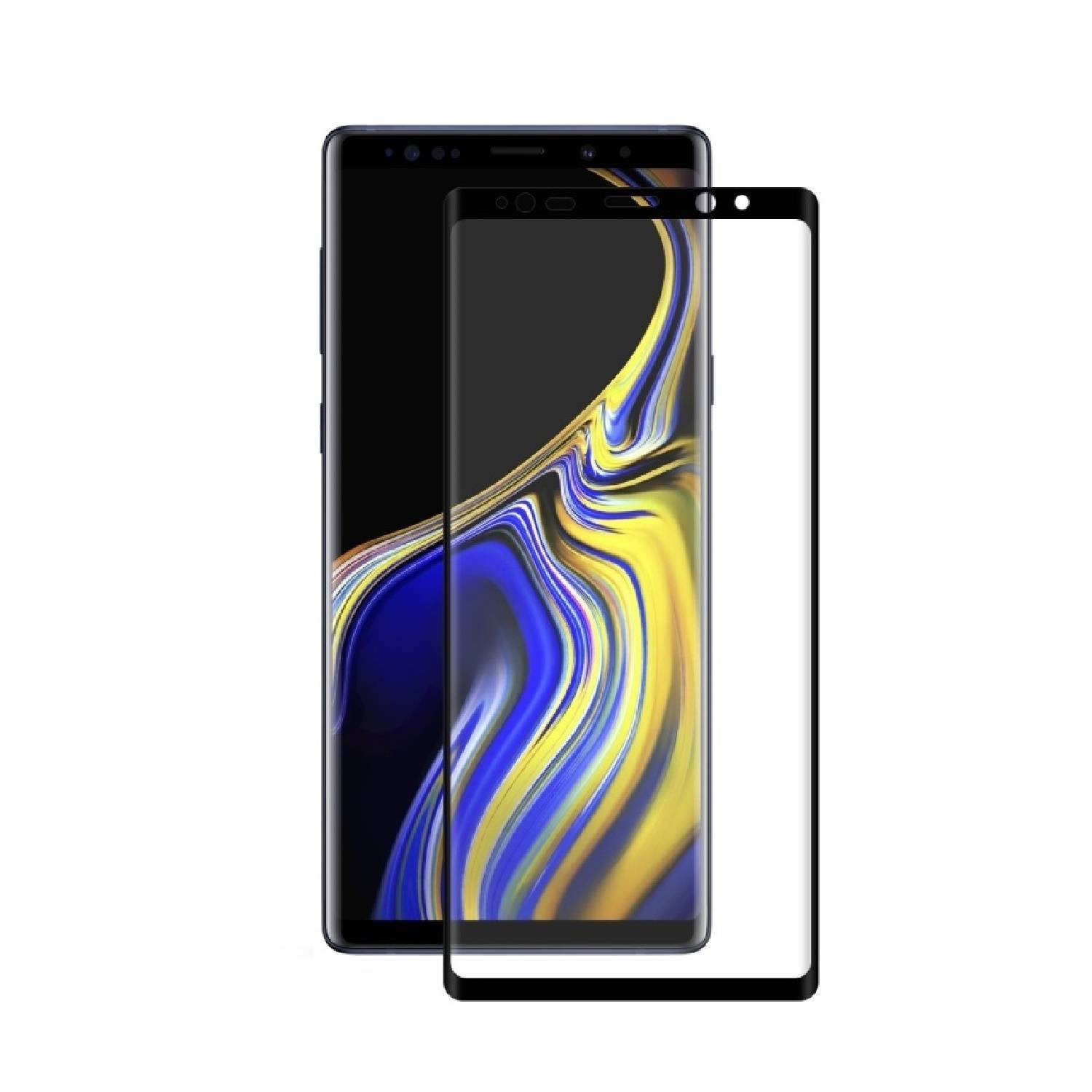 2x9H Panzerglas für Samsung Galaxy Note 9 FULL CURVED Displayschutz Schutzglas Schutzfolie Panzerfolie KLAR Tempered Hartglas