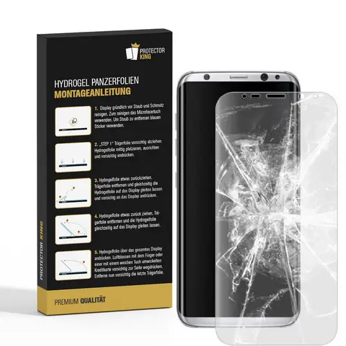 3x Hydrogel-Glass für Samsung Galaxy S8 Plus Selbstheilend für Micro Kratzer 3D KLAR Panzerfolie Displayschutz Schutzfolie Screen-Protector 3x Hydrogel-Glass für Samsung Galaxy S8 Plus Selbstheilend für Micro Kratzer 3D KLAR Panzerfolie Displayschutz Schutzfolie Screen-Protector