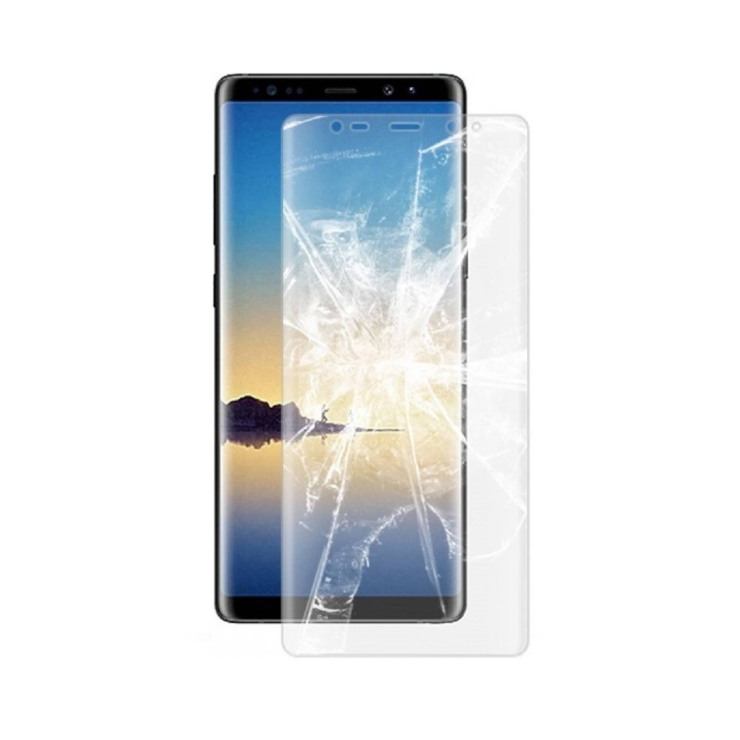 2x Hydrogel-Glass für Samsung Galaxy Note 8 Selbstheilend für Micro Kratzer 3D KLAR Panzerfolie Displayschutz Schutzfolie Screen-Protector