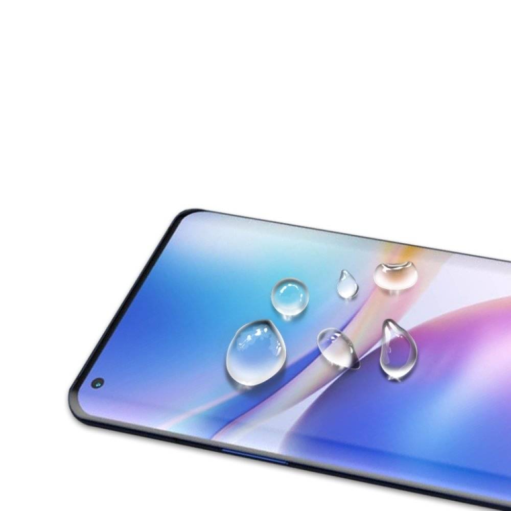 1x UV-Liquid 9H Panzerglas für Oppo Find X3 Pro 3D KLAR echtes Tempered Panzerhartglas Schutzglas Displayschutz Panzerfolie Schutzfolie Screen