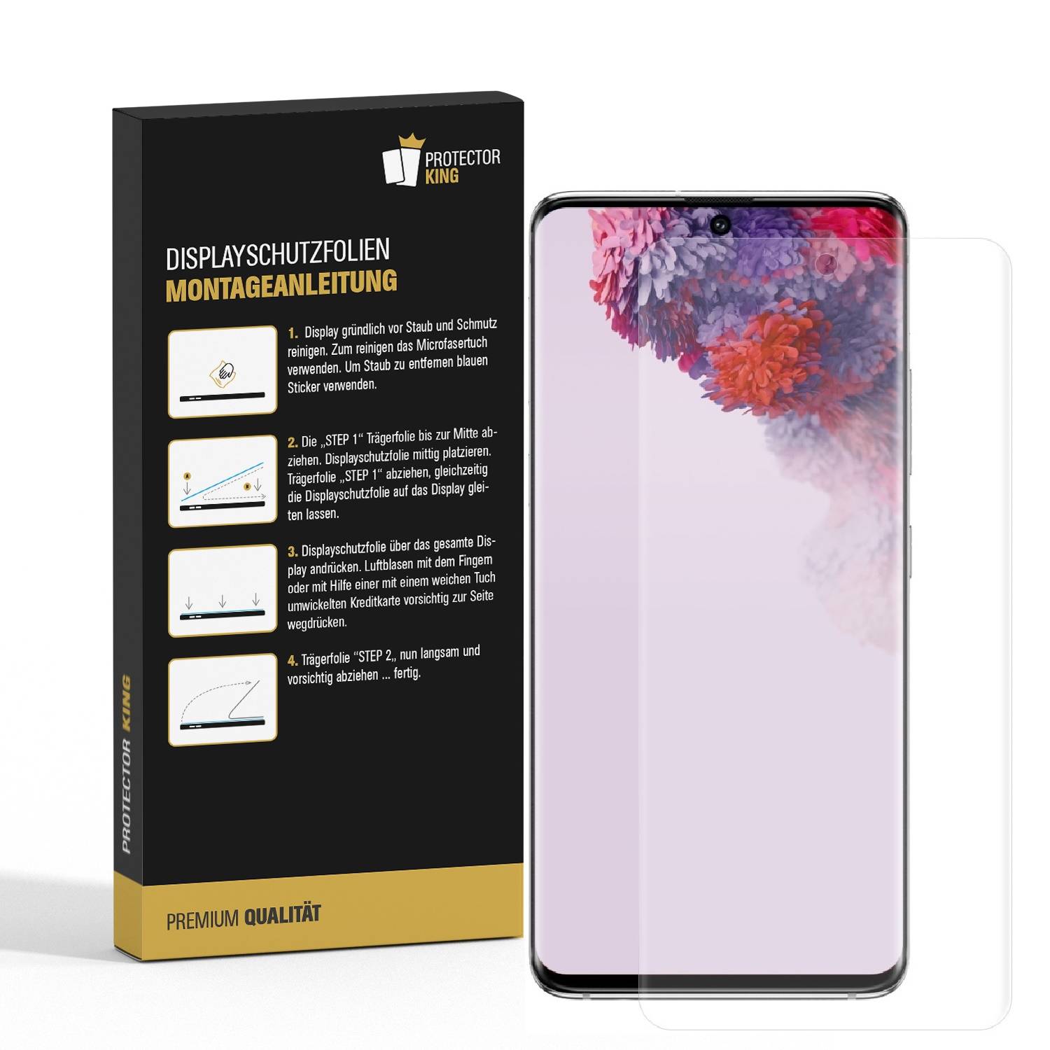 2x 9H Panzernanoglas für Samsung Galaxy S20 Plus FULL CURVED MATT ANTI-REFLEX Displayschutz Schutzglas Schutzfolie Panzerglas ANTI-SHOCK/